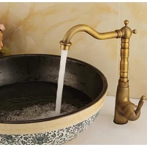 Bronz antik egykaros mosdó - Vintage mosogató csaptelep