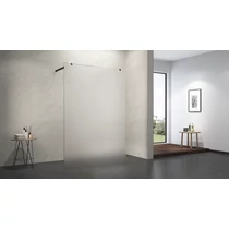 zuhanyfal 90x200cm 8mm-es nano vízlepergető Matt üveggel FEKETE kitámasztó karral    zuhanyfal 90x200cm 8mm-es nano vízlepergető Matt üveggel FEKETE kitámasztó karral
