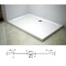  alacsony zuhanytálca 90x90 íves