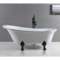 Fekete lábas Szabadon álló oroszlán kád 160 x 75cm Fekete lábas Szabadon álló oroszlán kád 160 x 75cm