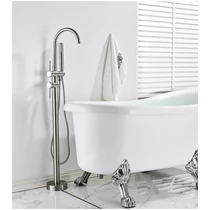 Minimal Térbenálló króm kád és zuhany csaptelep