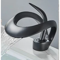 Dark Avantgárd csavart fekete mosdó csaptelep