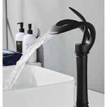 Fekete kobra mosdó csaptelep - egykaros Fekete kobra mosdó csaptelep - egykaros