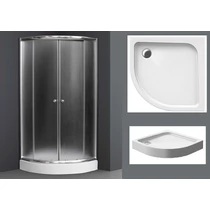 Íves zuhanykabin 80x80 matt üveg Íves zuhanykabin 80x80 matt üveg