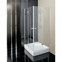 UTOLSÓ DARAB KIFUTÓ TERMÉK! Kolpa-San Stella TKK 80 Króm, 80x80 cm zsanéros szögletes zuhanykabin