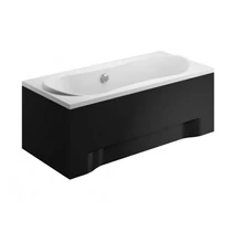 Zofia fekete elő és oldallapos 180x80 egyenes kád Zofia fekete elő és oldallapos 180x80 egyenes kád