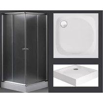 80x80 szögletes zuhanykabin matt üveggel zuhanytálcával. 80x80 szögletes zuhanykabin matt üveggel zuhanytálcával.