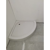 Normál magasságú íves zuhanytálca túlforduló íves kivitel 90x90 Csak személyes átvétellel!