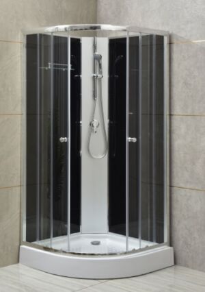 Hátfalas zuhanykabin 5 mm vastag biztonsági üveggel