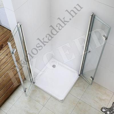 Ikarus Harmonika ajtós 60cm x választható 100cm-ig Zuhanykabin zuhanytálca nélkül