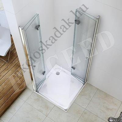 Ikarus Harmonika ajtós 60cm x választható 100cm-ig Zuhanykabin zuhanytálca nélkül