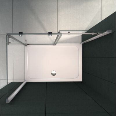 Dana ABS zuhanytálca szögletes 80 cm x 100 cm x 5 cm szifonnal