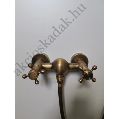 Vintage antik bronz kétgombos zuhany csaptelep