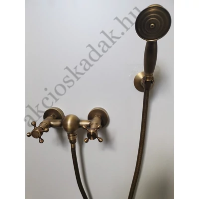 Vintage antik bronz kétgombos zuhany csaptelep