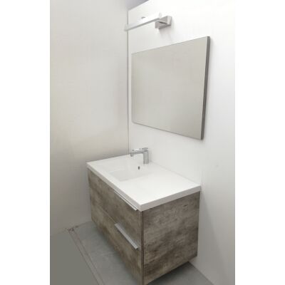 Függesztett fürdőszobabútor 90cm tükörrel világítással öntött márvány mosdóval! AKCIÓ!