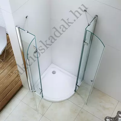 Royal zuhanykabin deluxe 90x90-as zsanéros 6mm-es nano vízlepergető üveggel zuhanytálca nélkül