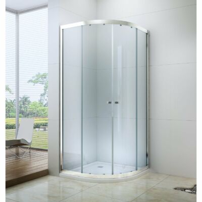Royal standard 90x90 íves zuhanykabin Maja Prémium zuhanytálcával és leeresztővel, 6mm-es nano vízlepergető MATT üveggel