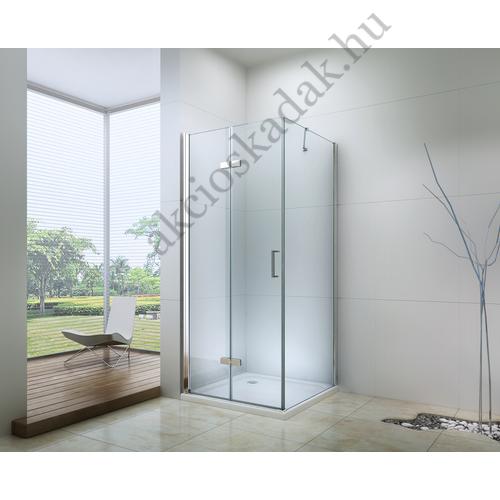 Zuhanykabin zuhanyajtóval + fix fallal 85x80