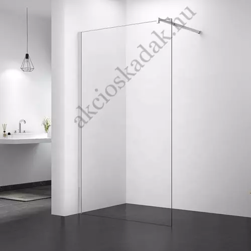 Zuhanyfal 80cm átlátszó 8mm biztonsági üveggel vízlepergető réteggel