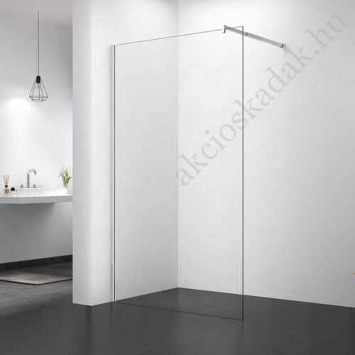 Zuhanyfal 80cm átlátszó 8mm biztonsági üveggel vízlepergető réteggel