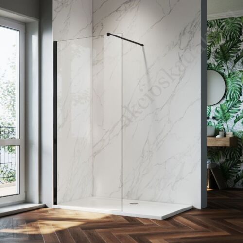 Zuhanyfal 110cm átlátszó 8mm biztonsági üveggel vízlepergető réteggel